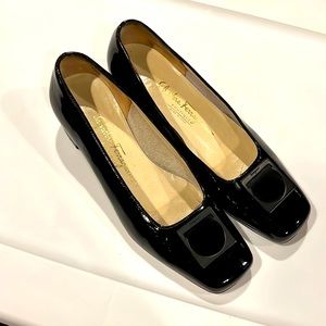 Salvatore Ferragamo woman Oxford patent shoes